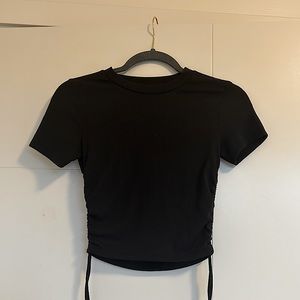 Zara t-shirt with side cinching